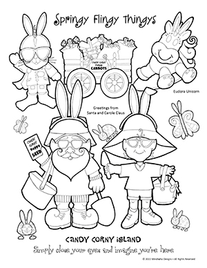 Free Coloring Artwork from Candy Corny Island Springy Flingy Thingys 1